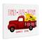 Stupell Industries Family Faith Freedom Americana Floral Country Truck Canvas Wall Art